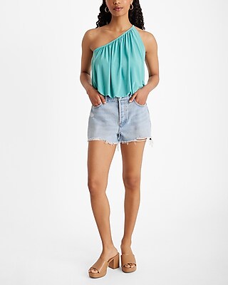 Skimming One Shoulder Draped Tank