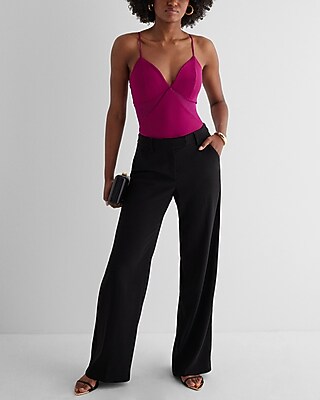 Body Contour High Compression V-Neck Mesh Cutout Bodysuit - image 4