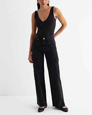 rom Deep V neck mellow body ボディースーツ Deep V neck mellow body