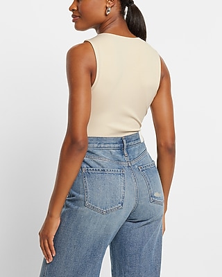 High Neck Sleeveless Bodysuit