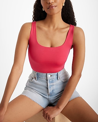 Aueoeo V Neck Bodysuit for Women, Cute Bodysuits for Women Women's Short  Sleeve Sexy Basics Versatile Solid Color Fashion Tight Fitting Cutout