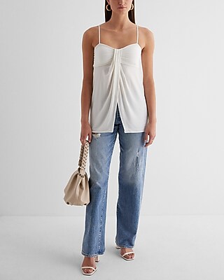 Sweetheart Neckline Draped Babydoll Cami - image 4
