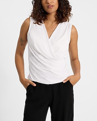 V-neck Surplice Tank