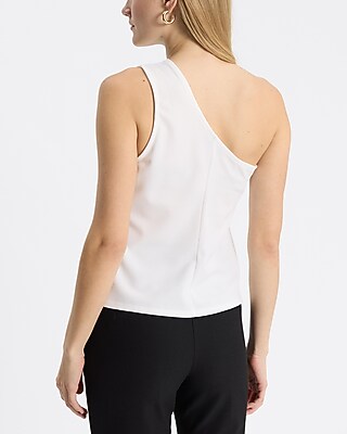 Pleated One Shoulder Tank | Express
