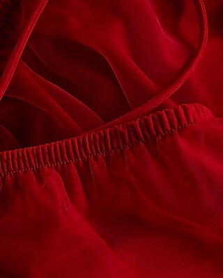 Mesh Rosette Cropped Cami