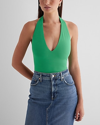 EXPRESS BODY CONTOUR BASIC HALTER TOP, Women's Fashion, Tops, Sleeveless on  Carousell