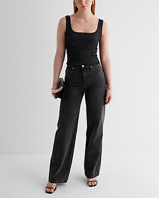 Body Contour Satin Square Neck Tank - image 3