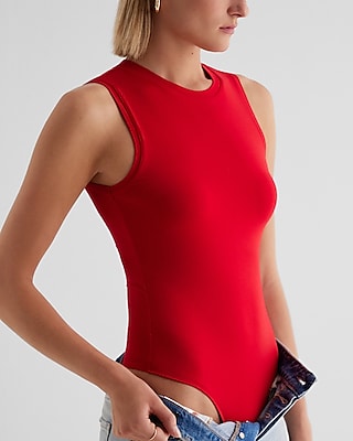 Supersoft Fitted High Neck Sleeveless Bodysuit