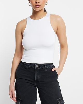 Body Contour Compression High Neck Cropped Tank