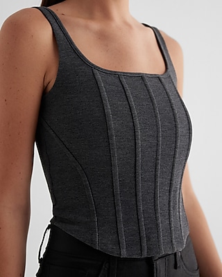 Body Contour Luxe Lounge Corset Cropped Tank