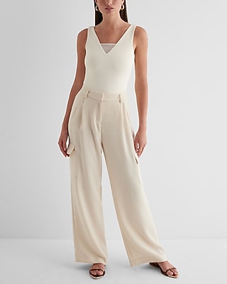 Body Contour High Compression V-Neck Mesh Tank