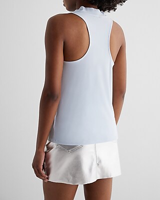 Draped Cowl Neck Racerback Tank