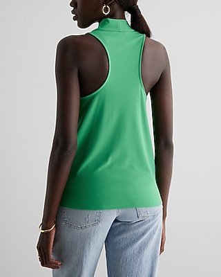 Draped Cowl Neck Racerback Tank