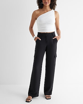 Body Contour Compression Ruched One Shoulder Tank - image 4