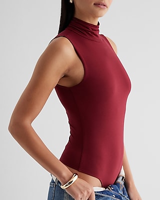 Supersoft Fitted Turtleneck Sleeveless Bodysuit