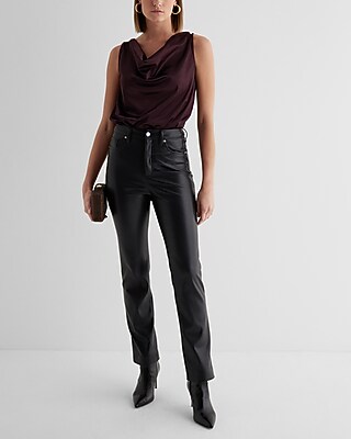 Skimming Satin Double Cowl Neck Sleeveless Bodysuit - image 4