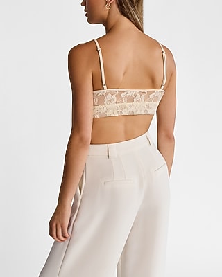 Sheer Lace V-Neck Bralette