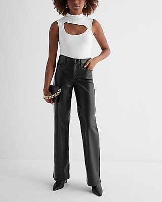 Body Contour Compression Mock Neck Cutout Cropped Tank