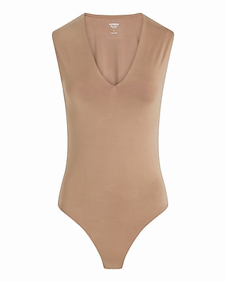 Body Contour Compression Deep V-Neck Bodysuit