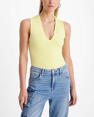 Body Contour Compression Deep V-Neck Bodysuit - thumbnail 4