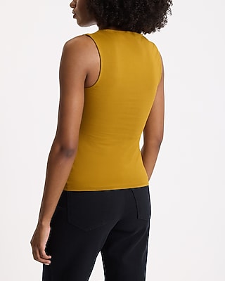 Body Contour Stretch Cotton Square Neck Tank - image 5