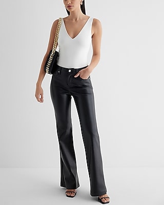Body Contour Stretch Cotton Double V-Neck Bodysuit