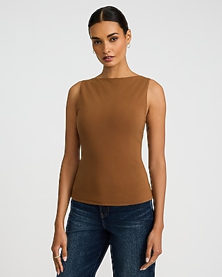 Shine Fitted Boat Neck Tank | Express