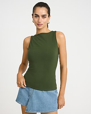 green dress tops womens Relaxed Green Top
