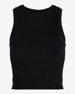 Body Contour Seamless Ribbed High Neck Tank