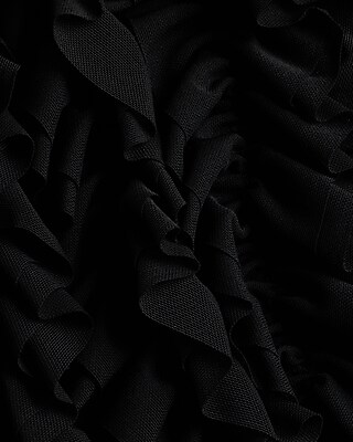 EX MESH RUFL BDYST 8611526:PITCH BLACK:XS