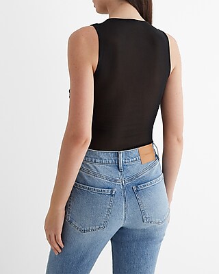 EX MESH RUFL BDYST 8611526:PITCH BLACK:XS