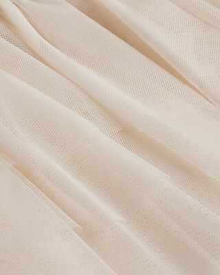 Strapless Tulle Tiered Peplum Tube Top