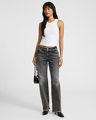 Fitted Ribbed High Neck Tank