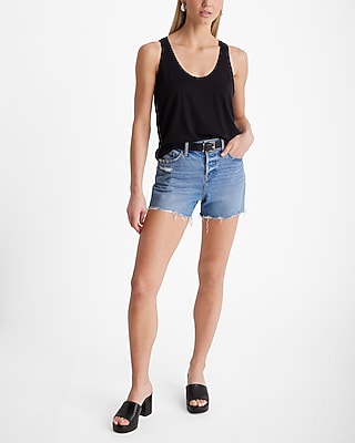 Skimming Cotton Scoop Neck Tank