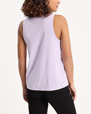 Skimming Cotton Scoop Neck Tank