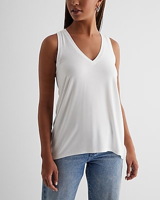 adviicd Cotton Tank Top Women 2024 Women's Lace Trim V Neck Tank