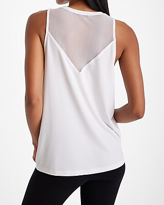 Relaxed Mesh High Neck Tank - image 3