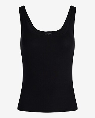 Supersoft Fitted Ribbed Scoop Neck Tank