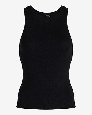 T FITTED RIB HI NK TNK 8611864:PITCH BLACK:XS - thumbnail 5