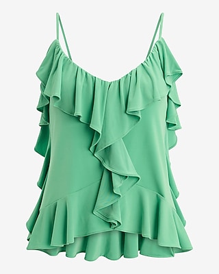 V-Neck Ruffle Cami