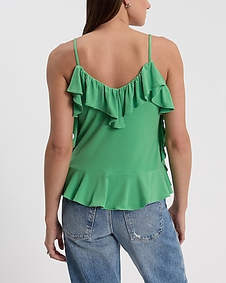 V-Neck Ruffle Cami