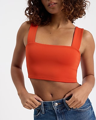 Body Contour High Compression Square Neck Cropped Tank