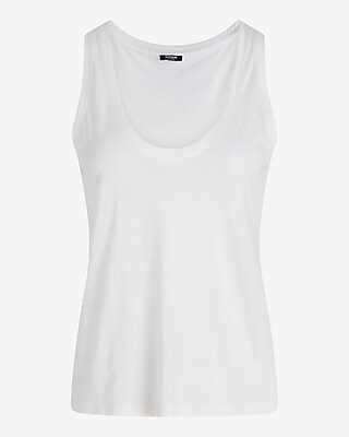 Skimming Cotton Scoop Neck Tank - image 5