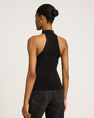 Draped Halter Novelty Hardware Tank