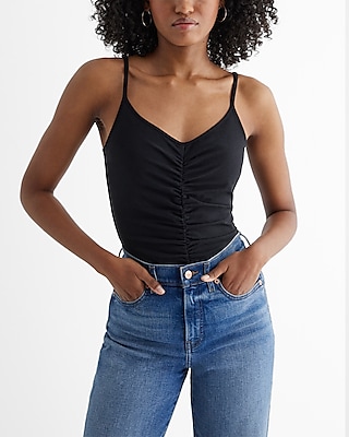 Best Loved V-Neck Ruched Bra Cami