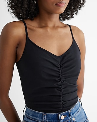 Best Loved V-Neck Ruched Bra Cami