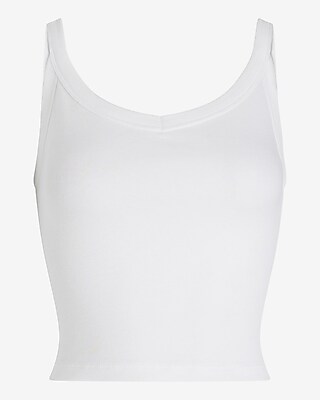 Fitted Scoop Neck Cropped Tank - image 4