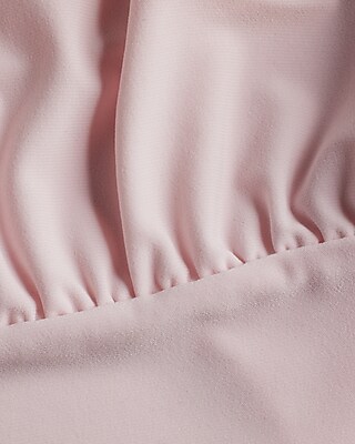 EX POL MATTE LACE TRIM CAMI BDYST 8612192:LIGHT PINK:M