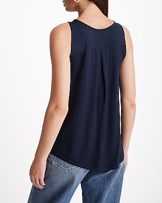 V-Neck Quarter Zip Hudson Tank