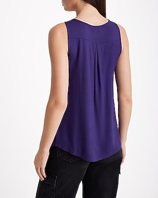 V-neck Quarter Zip Hudson Tank | Express